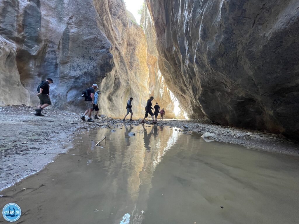 Gorge hikes on Crete. There are about 500 gorges on Crete. Join us for a hike through the Sarakina gorge. Get wet and shower under a waterfall.