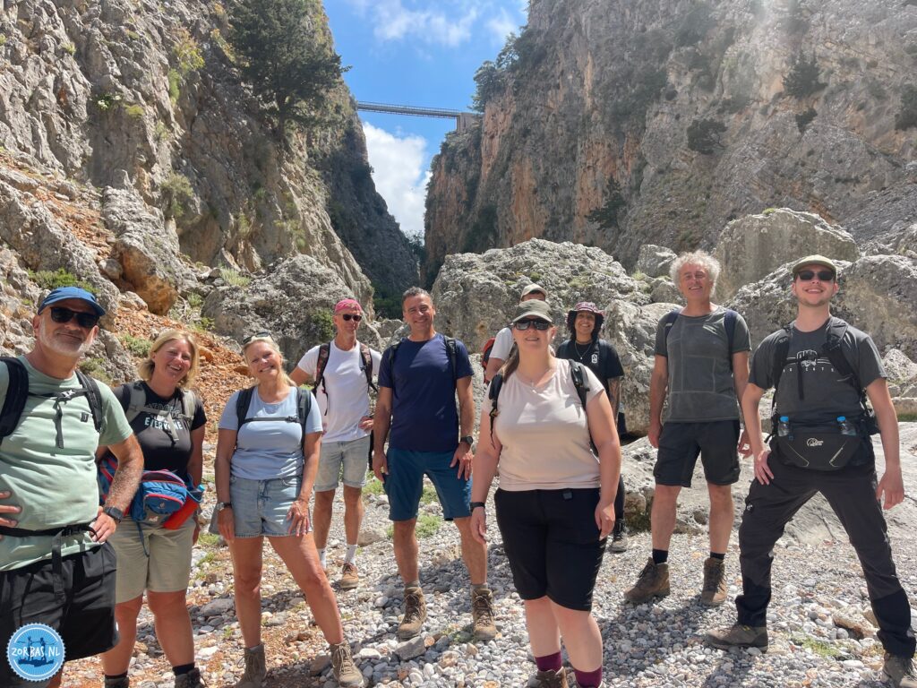 Hike the E4 path on Crete. Join us at Zorbas Island for a walking excursion through the beautiful landscape of Crete