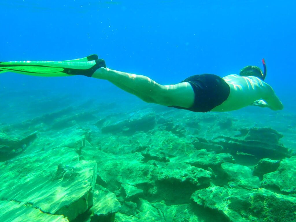 Join us for a snorkelling excursion in the bay of Elounda. See many fish and nice underwater sceneries