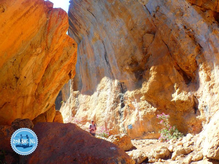 Lissos kan je als rond wandeling maken vanaf Sougia, je kan ook vanuit Paleochra en naar toe lopen en terug komen met de boot vanuit Sougia