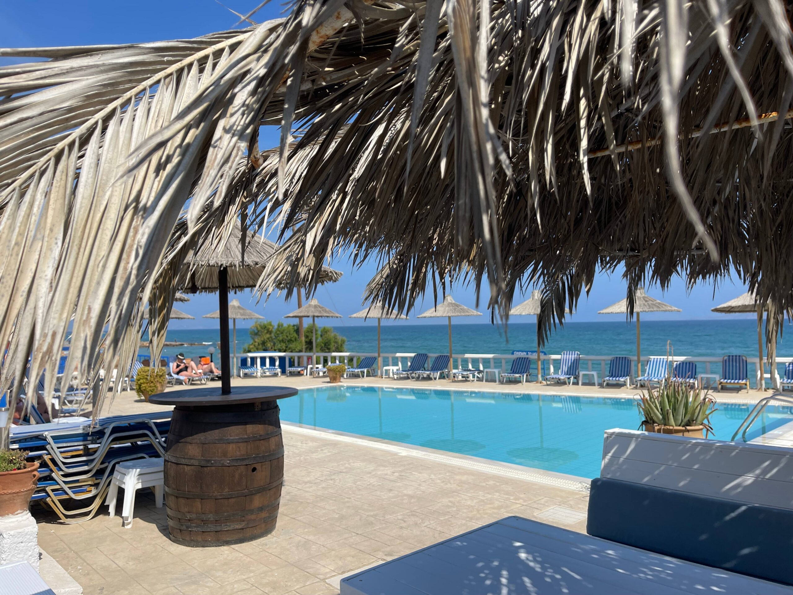 De weersverwachting voor deze week is onveranderd mooi. Overdag schommelen de temperaturen rond de 30 graden in Kokkini Hani. De wind waait vanuit het noordwesten over het water, en de nachttemperaturen liggen rond de 21 graden.